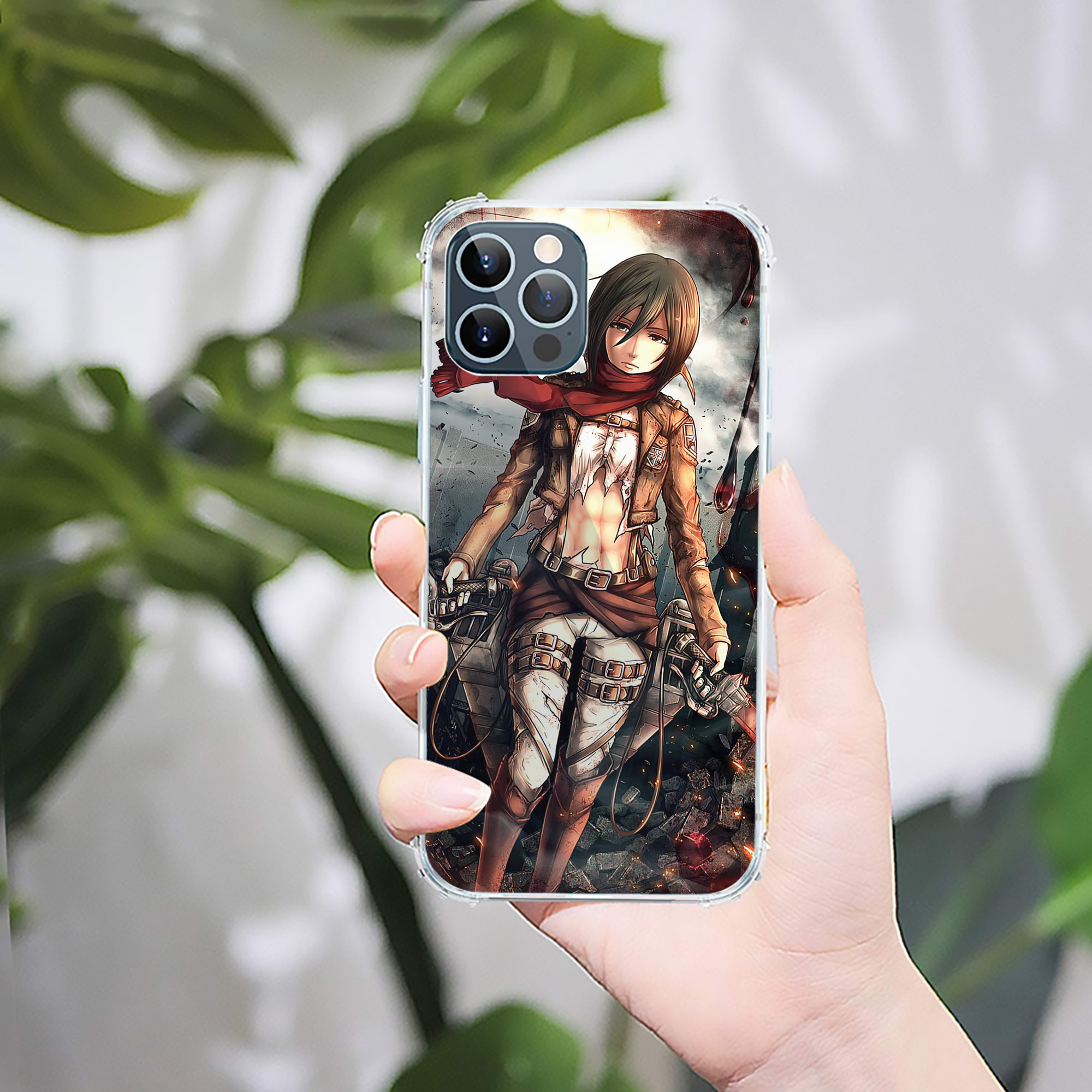 （画像用） 進撃の巨人 Attack on Titan 【iPhone 12シリーズ対応】透明スマホケース（クリアソフトケース）